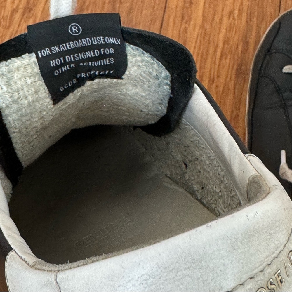 Golden Goose Black and White Sneakers with Vintage-Inspired Design $225 - Picture 12 of 14